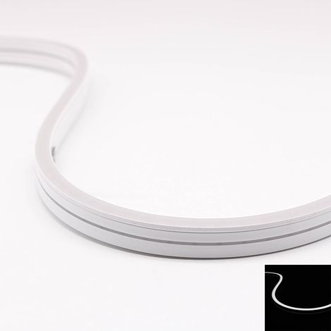 Neon Mini 24V LED Streifen 5M 12W/m 120LED/m 6mm - Lichtfarbe: Kaltweiß 6000K - Schutzart: IP66 (1/5)