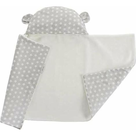 Babydecke bigbuy kids wendbar grau 90 x 66 cm