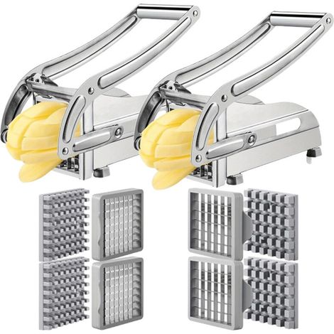 Professional 2-blade French fry cutter, stainless steel potato cutter, French fry cutter, French fry press