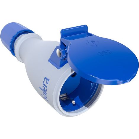Base Mobile Bipolare con t/t Laterale da 16A 250V Elastomero Bianco 707TKB Solera