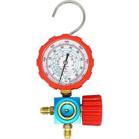 Manomètre de pression de climatisation pour réfrigérant 800 PSI compatible R410A, R22 et R134A (1/4)