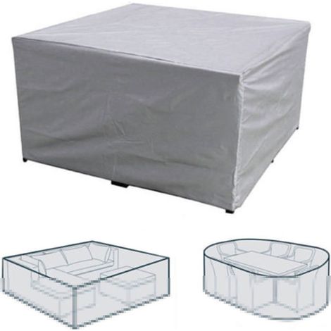 Housse de protection pour meubles de jardin, table, chaise, canapé, imperméable, anti-poussière, résistante aux UV, tissu Oxford (1/5)