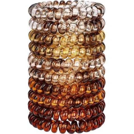 Élastiques cheveux spirale - 10 pièces, sans pli, sans dommage - Convient pour femmes, filles Étiquette (1/5)