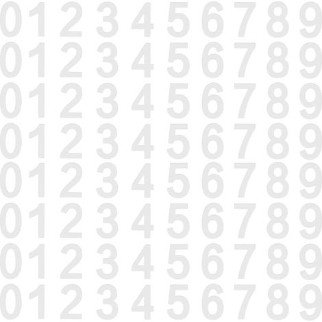 80 Pièces Autocollant de Numéro de Boîte aux Lettres Blanc Réfléchissant 1-9 Autocollant de Numéro de Maison D'adresse Etanche 5 cm Autocollant Numéro Adhésif Collant sur Famille (1/5)