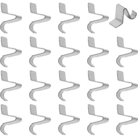Lot de 20 clips d'étagère en métal robuste pour étagères amovibles, consoles et taquets pour étagères support etagere, pinces de support d'étagère, piquets d'étagère pour étagères en accessoires (1/5)