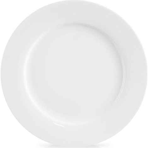 Mona Classic Speiseteller aus weißem Porzellan, 27 cm (1/3)