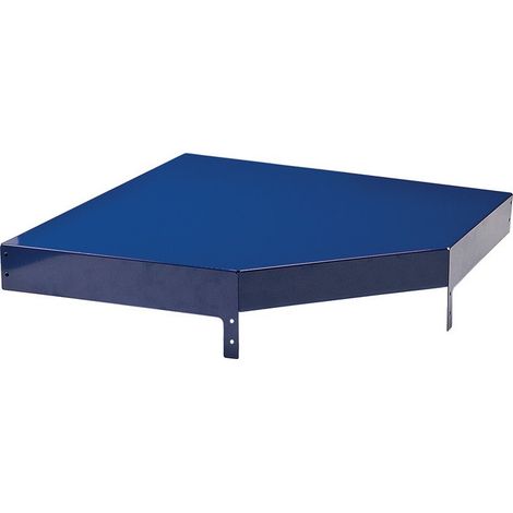 Elemento de cubierta de esquina LOGS 260 H130xW540xF390mm azul RAL 5022 LOGS