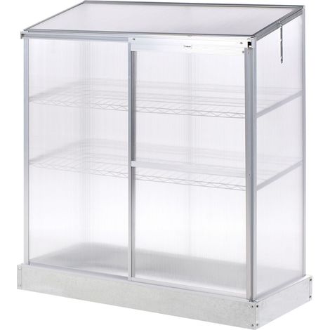 Balcony Greenhouse LECCE Silver 59 cm