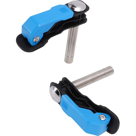 2 brides de serrage à dégagement rapide pour table de travail bois, tige 20 mm, trou de chien, lot de 2 (1/5)