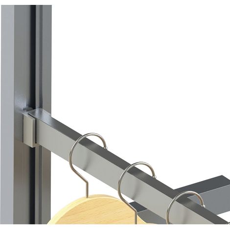Volpato Kleiderstange Set 900mm passend zu Stili Regalsystem, Aluminium schwarz eloxiert (1/5)