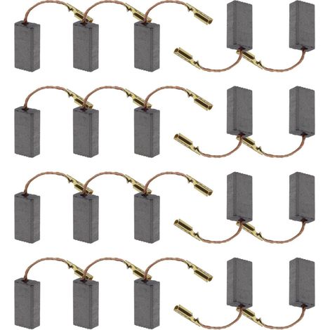 Lot de 20 balais de charbon pour meuleuse d'angle 15 x 8 x 5 mm Compatible avec outils électriques (1/5)