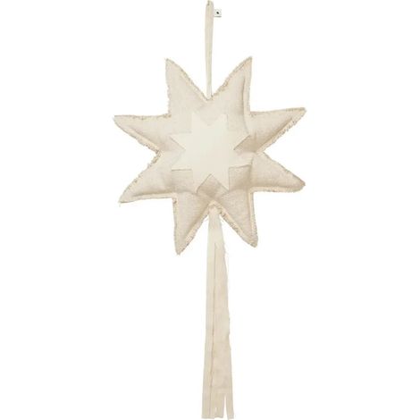 [GEBRAUCHT] B-Ware Ferm Living Fensterornament Anhänger Stern Weihnachten Natur Beige