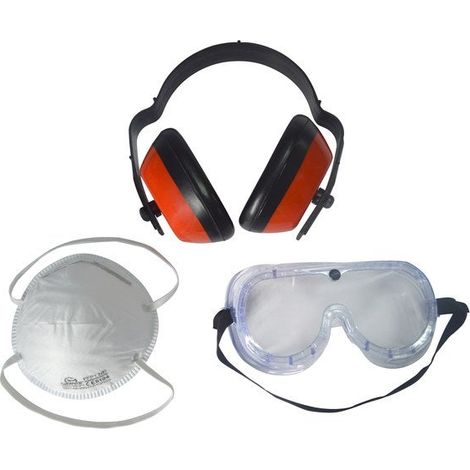 CENTRALE BRICO Set De 3 Pièces De Protection, Taille Unique (1/2)