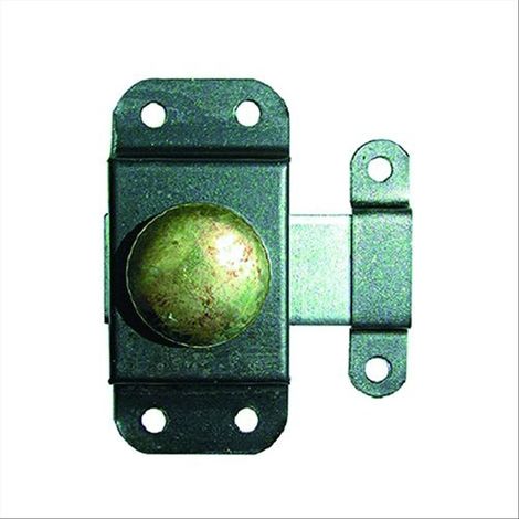 Catenaccio Targettes in Ferro Brunito per Chiusura Sicura ed Elegante di Porte, Finestre e Mobili -25 mm / 1 Pezzo (1/2)