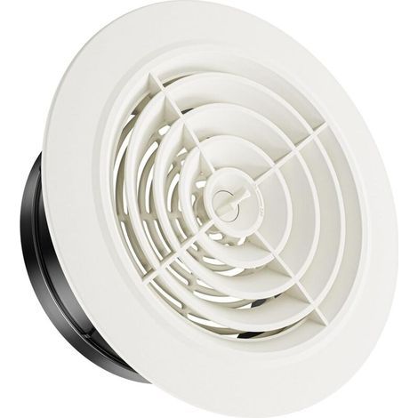 Grille de Ventilation Ajustable Aération d'Air Ronde,25257cm (1/5)