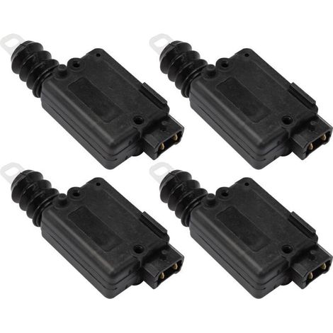4 × Moteur centralisation porte, 12 V avec 2 fils, actionneur verrouillage central pour Renault, Dacia et Nissan, coffre et portes avant/arrière (1/4)
