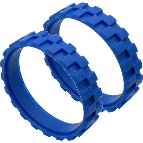 Gummirad, kompatibel mit dem Mittelrad mit rutschfesten Gummireifen (blau) (1/4)