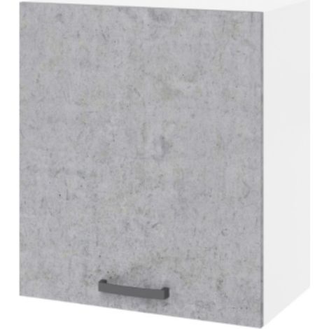 Pensile scolapiatti 60 cm con anta 60x32x72H cemento (1/2)