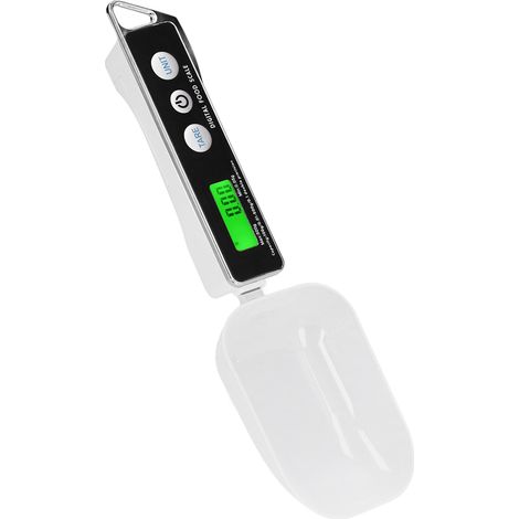 Cuillère doseuse électronique 500g/0.1g pour cuisine, balance à double cuillère (grande et petite) pour doser les ingrédients, sans piles, noir. (1/5)
