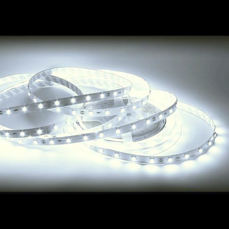 Ruban led SMD 3528, 2 m, 120 LED, 4,8 W/m, blanc chaud, IP20, avec 2 connecteurs Mini AMP précâblés (LD-HT2MWW-00)