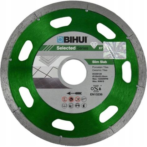 DISQUE DE COUPE À CARREAUX SEGMENTÉ ÉTROIT BIHUI 125MM DCDS125 (1/2)