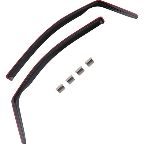 Wind Deflectors Shields for VW Caddy 2004-2020 Outside Mount Black 4pcs Kit (1/5)