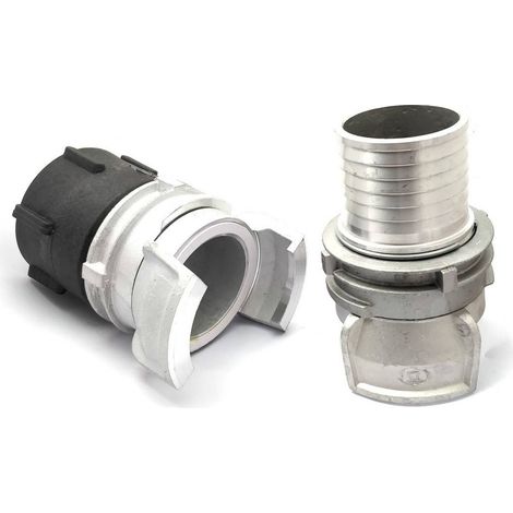 Raccord S60x6 - symétrique Guillemin à verrou DN50 et demi raccord avec douille annelée 55mm (1/3)