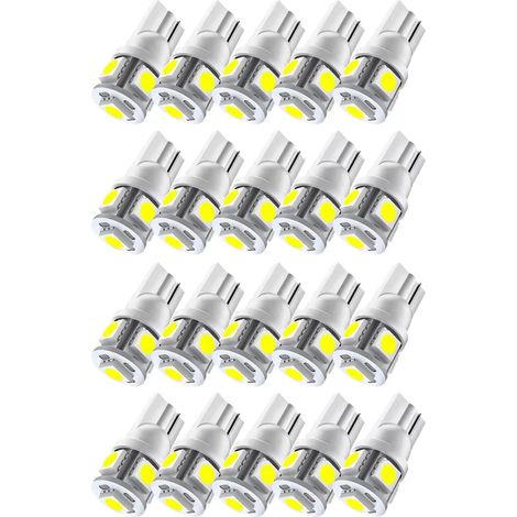 (20PCS) W5W T10 5050 5SMD Car LED Reading Light (1/5)