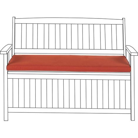Cuscino da Esterno per Panchina 108 cm Impermeabile Color Terracotta Sovana