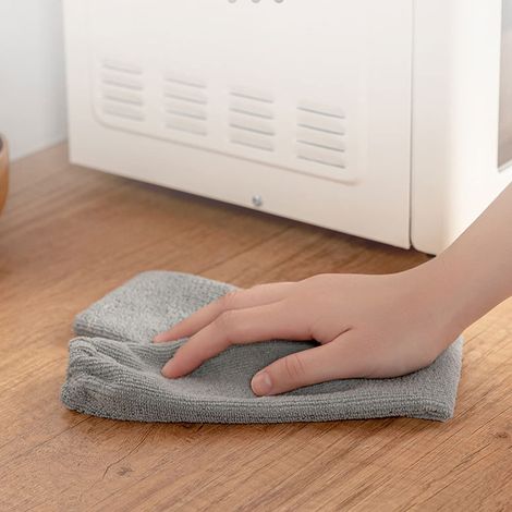 Ortviai Balai à poussière en microfibre avec manche télescopique et flexible – Vert clair, lavable, usage sec ou humide