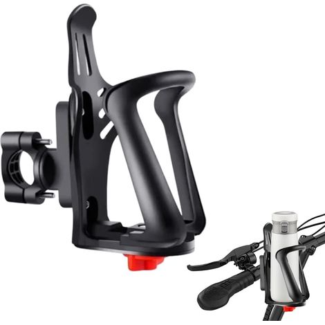 Portabotellas ajustable para bicicleta, para motos, de 55 a 85 mm, rotación de 360°, universal, para bicicletas, bicicletas de montaña, patinetes, bicicletas eléctricas, cochecitos. (1/5)