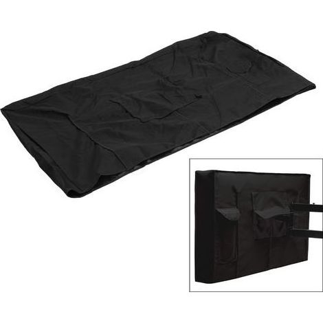 Housse de protection TV extérieure 600D Oxford, noire, pour TV 40-42 pouces, imperméable, anti-UV et anti-poussière, avec sac de ran (1/4)