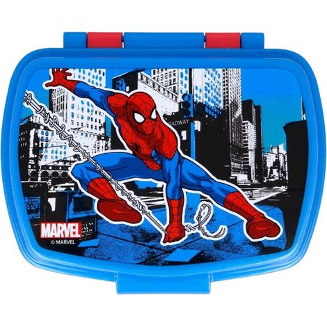 Brotdose für Sandwiches Spiderman Great power Kunststoff Rot Blau (17 x 5.6 x 13.3 cm) (1/3)