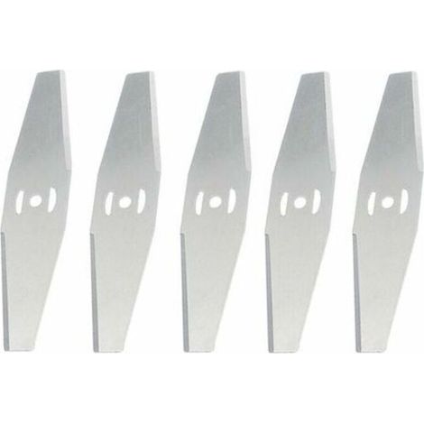 Coupe Bordure Lame De Rechange, pour Coupe Bordure sans Fil Garniture De Jardin,Metal Blade,,argent,5 pièces (1/4)