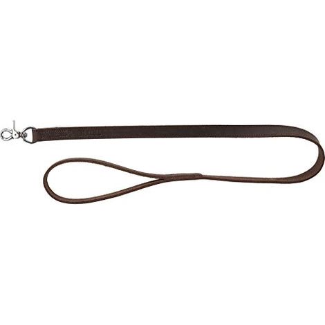 Rustic laisse en cuir ciré et vieilli M-L: 1,00 M/20 mm, brun foncé