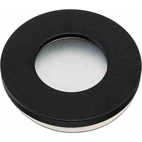 Faretto da soffitto rotondo nero IP44 (1/3)