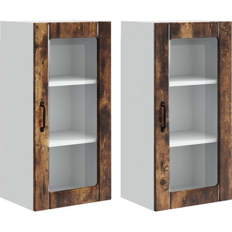 Maison Exclusive - Armario de vidrio para pared PORTO 2 uds. Robl (1/5)