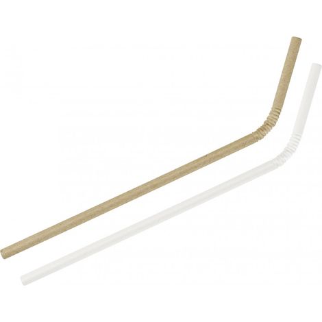 Cannucce di carta flessibili FACKELMANN 6x240 mm in strisce da 40 unità