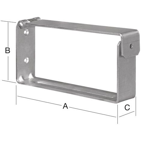 NOM SUPPORT POUR ÉCHELLES ET ÉQUIPEMENTS VORMANN L.200mm H.90mm L.40mm - 001440200Z (1/3)