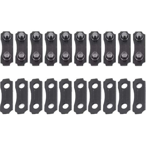 Hippotech Lot de 10 maillons de chaîne de tronçonneuse en acier inoxydable 3/8" pour joindre la chaîne 325 058 (1/5)