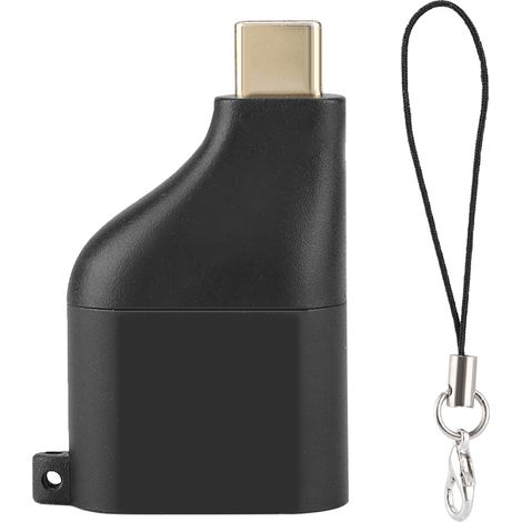 Câble adaptateur USB-C vers VGA 1080P 60Hz avec porte-clés pour ordinateur portable et smartphone (1/5)