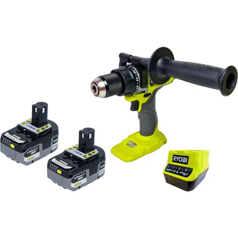 RYOBI RPD18BL2-0 Akku Schlagbohrschrauber 18 V 95 Nm Brushless + 2x Akku 5,0 Ah + Ladegerät