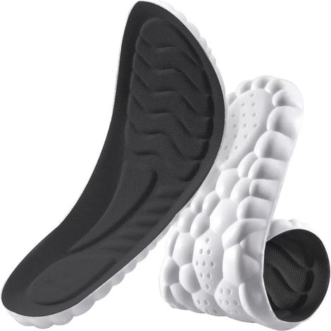 Semelles Orthopédiques Sportives, Respirantes, Douces et Amortissantes, Mousse à Mémoire de Forme, Confort et Anti Odeur, Chaussure Ergonomique, pour Hommes et Femmes (41-42) (1/5)