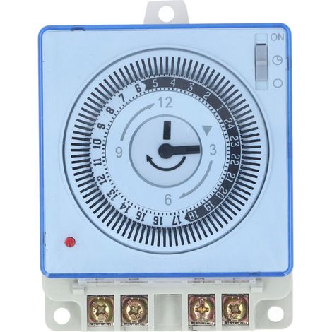 JSSEVN - Temporizador mecánico de 24 horas, apagado automático, temporizador de conexión rápida para control de iluminación, sistema de escape. (1/5)