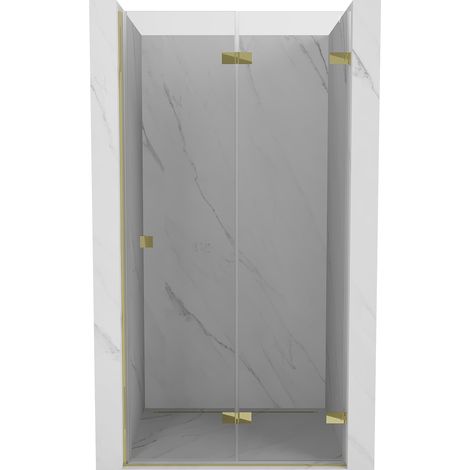 Mexen Lunar-F porte de douche pliante droite 50 cm, transparent, or - 836-050-000-50-00-P (1/3)