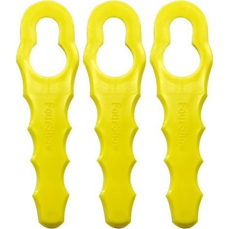 Lot de 100 Lames de Rechange compatible pour Ryobi Coupe Bordure, Têtes Double Lames Dentelées RAC155 RAC157 RAC158- (1/5)