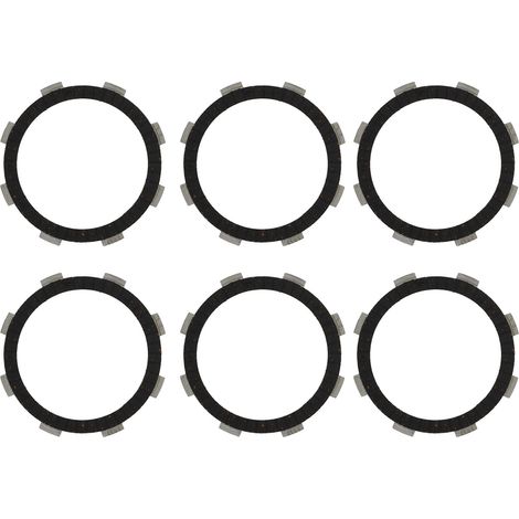 6 Plaques de friction en fibre pour embrayage, stabilité thermique élevée, compatible moteurs 156FMI 162FMI 162FMJ à soupapes en tête (1/5)