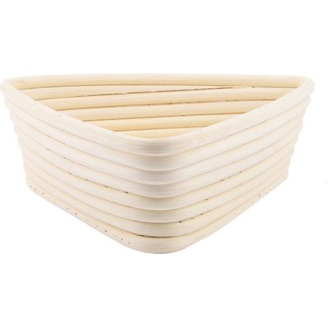 Cesta de pan triangular de ratán tejido a mano (Cesta de ratán)