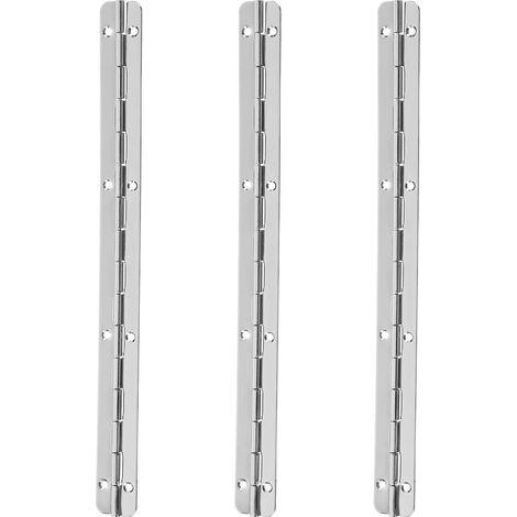 Healeved Lot de 3 charnières longues en fer pour boîtes et armoires bois, piano flexibles