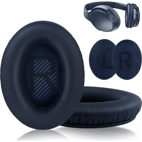 Ohrpolster für Bose QuietComfort Kopfhörer - QC35/QC25/QC15/AE2 Marineblau (1/5)